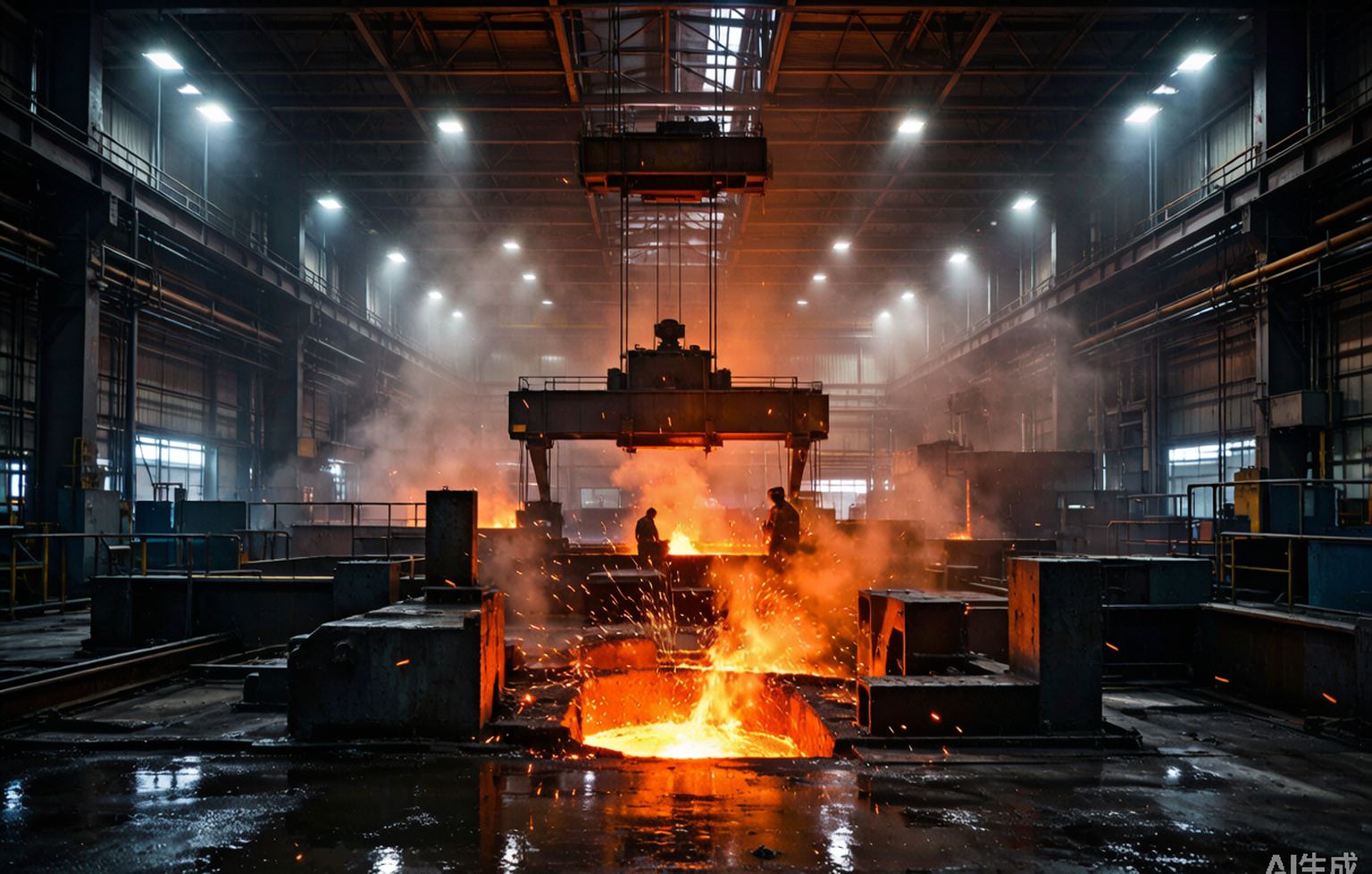 Steel Plant high-bay lighting